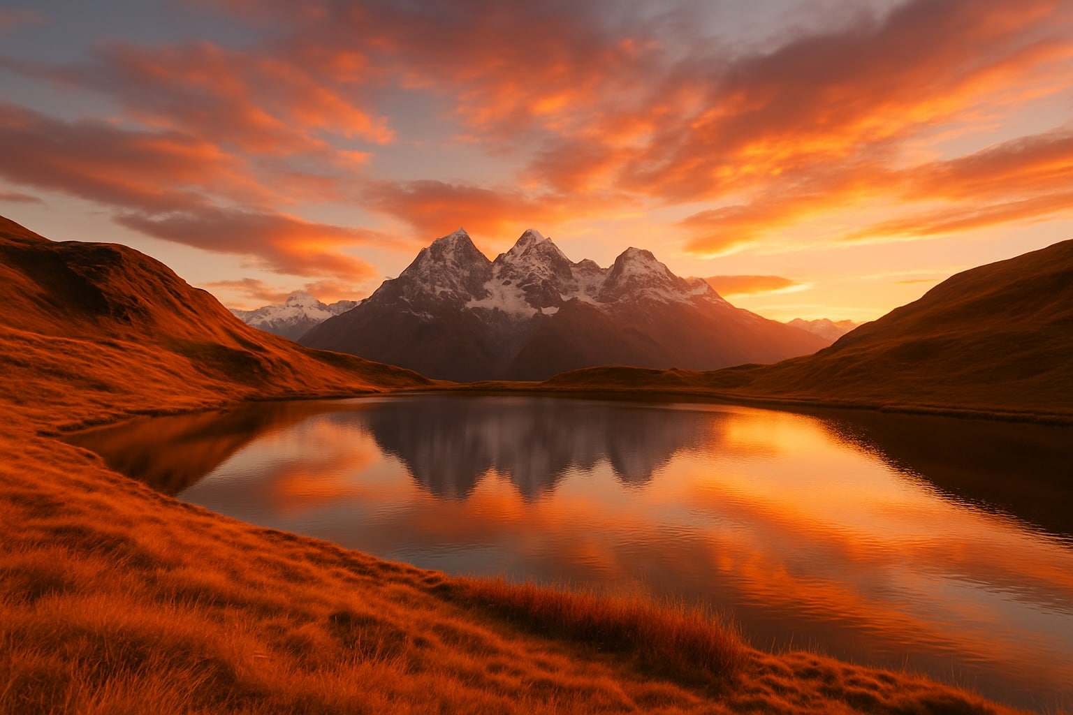 landscape Landscape in orange