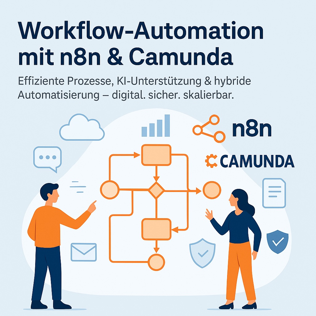 Illustration: Workflow automation with n8n and Camunda