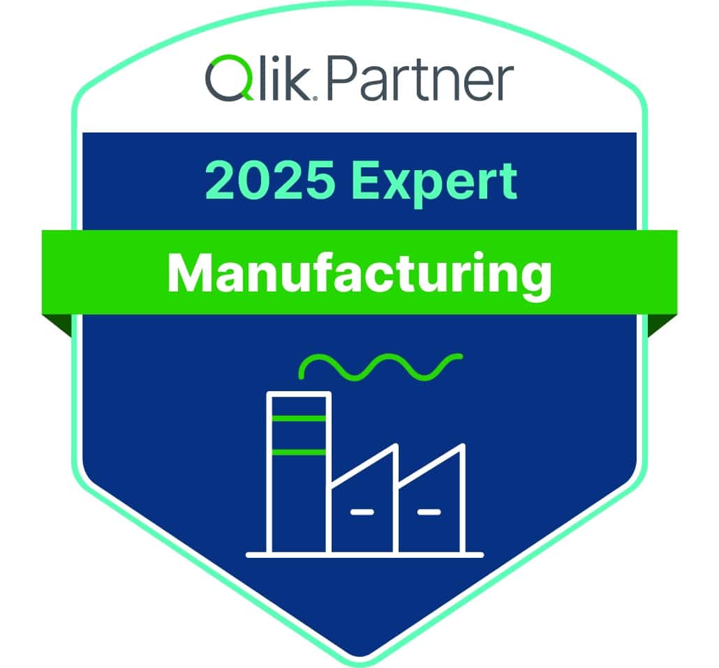 Qlik industry expertise manufacturing badge - cimt