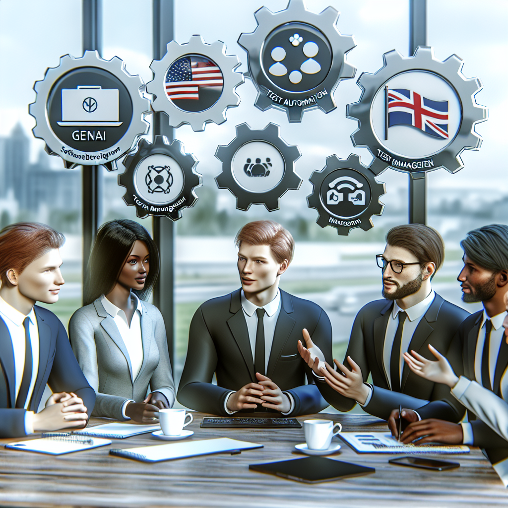 Beitragsbild zum Thema GenAI,Softwareentwicklung,Testautomatisierung,Testmanagement,LLM – automatisch generiert