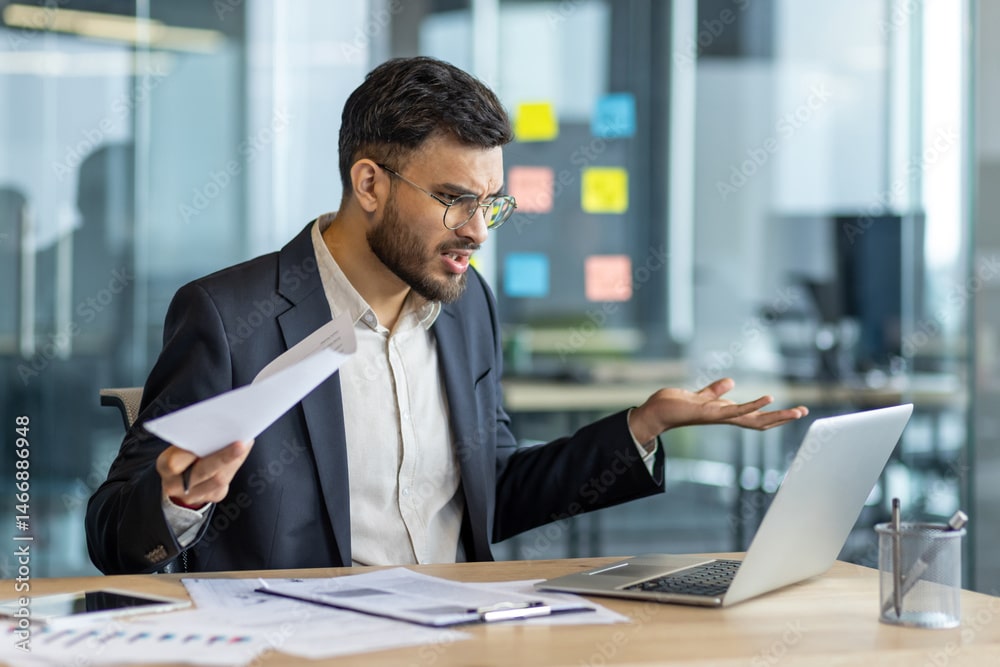 Gefrustreerde professional met onbetrouwbare data