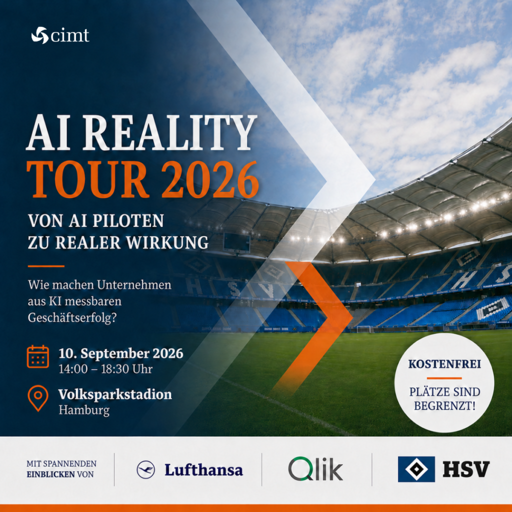 AI Reality Tour Hamburg 2026 im Volksparkstadion – cimt und Qlik